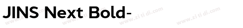 JINS Next Bold字体转换